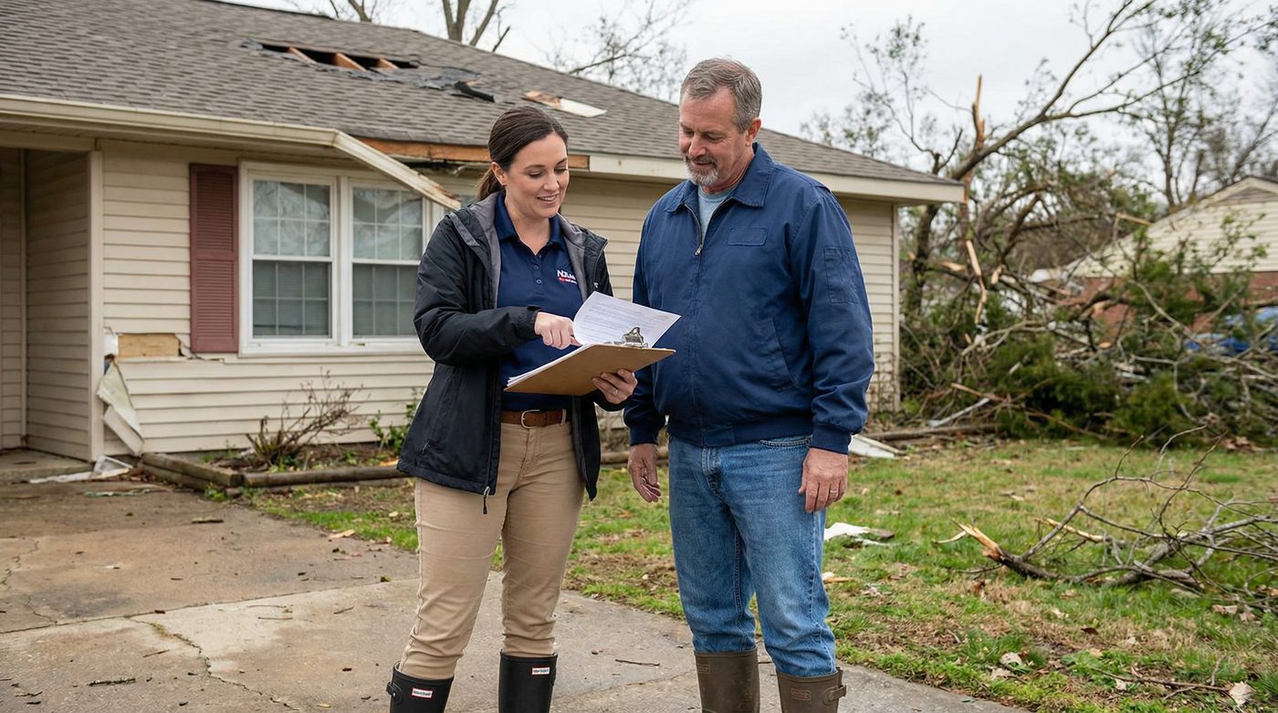 Insurance claim support for storm damage in Jacksonville AR